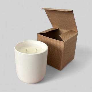 White Ceramic Tumbler w/ Box (Jar Sample Sale!)